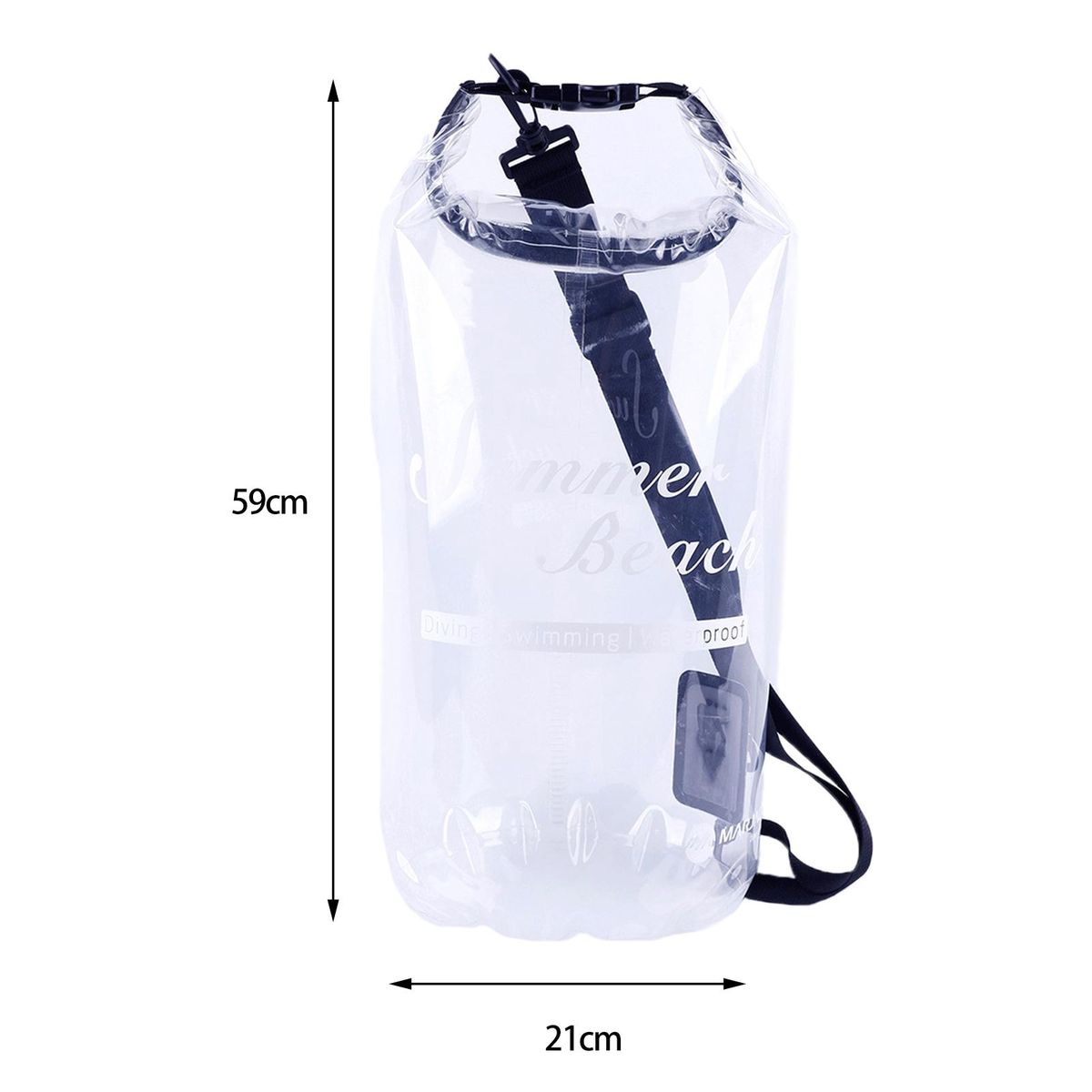 Snorkeling Pouch Clothes Equipment Organizer Bag Diving Pouch Transparent