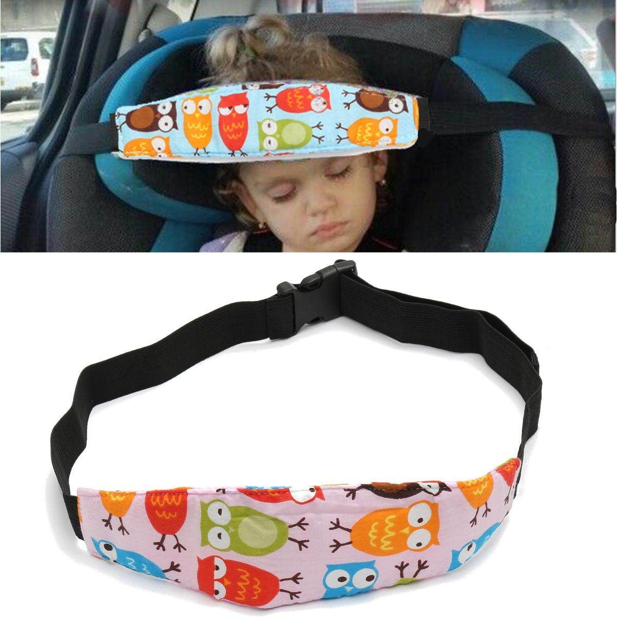 2pcs Baby Car Seat Sleep Head Children Travel Safety Adjustable Strap Belt Pink Olw Birds