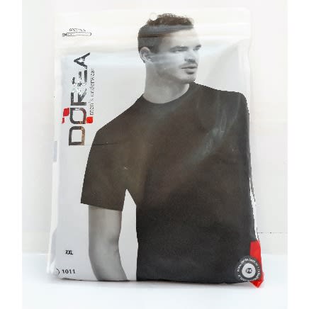 Dorea Men's Black Round-neck Vest-100%