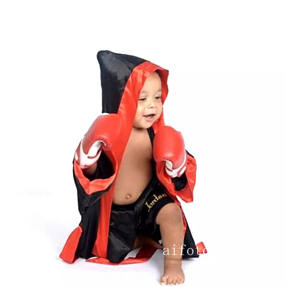 Baby Boxer Red Robe And Pants Set Sanda Free Fight Boxing