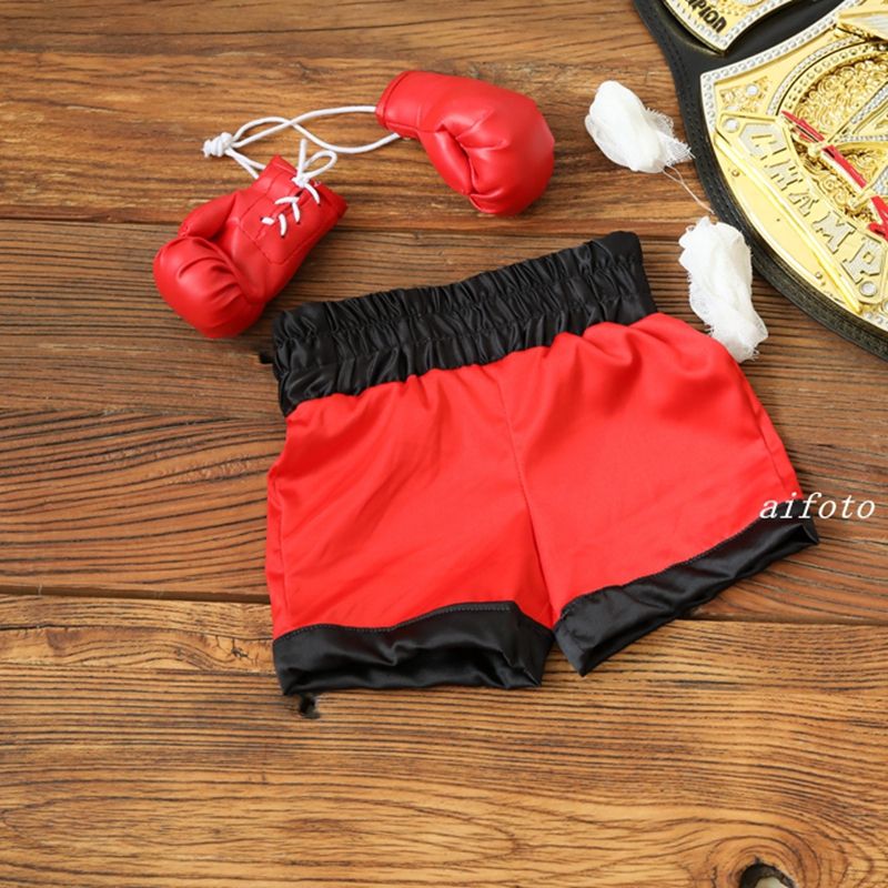 Baby Boxer Red Robe And Pants Set Sanda Free Fight Boxing