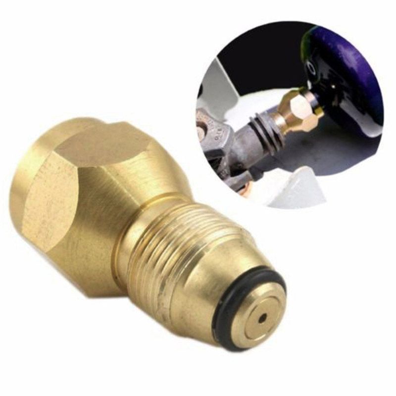 Outdoor Propane Refill Brass Adapter LP Gas 1 Lb Cylinder-