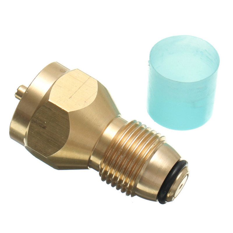 Outdoor Propane Refill Brass Adapter LP Gas 1 Lb Cylinder-
