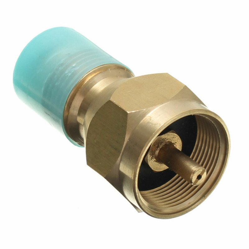 Outdoor Propane Refill Brass Adapter LP Gas 1 Lb Cylinder-