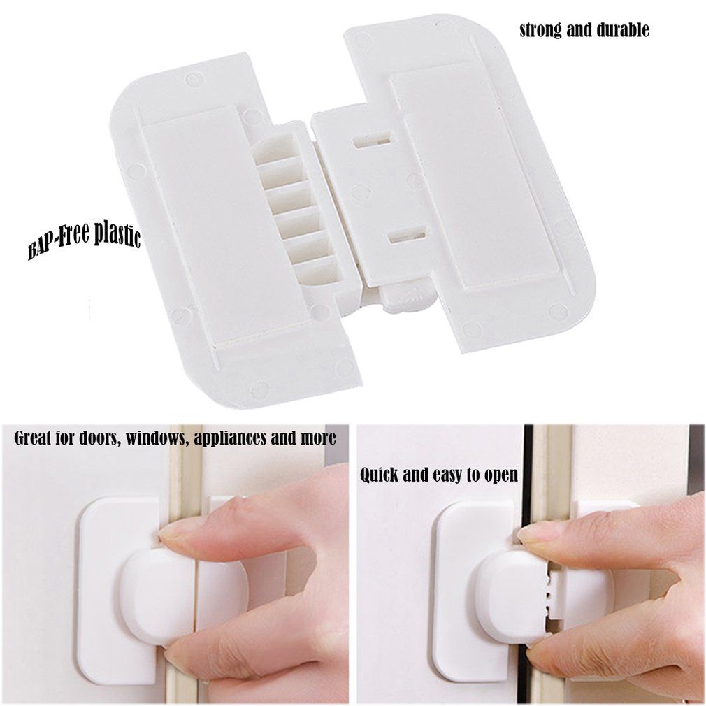 OR Cabinet Door Drawers Refrigerator Toilet Safety Plastic Lock For Child Kid