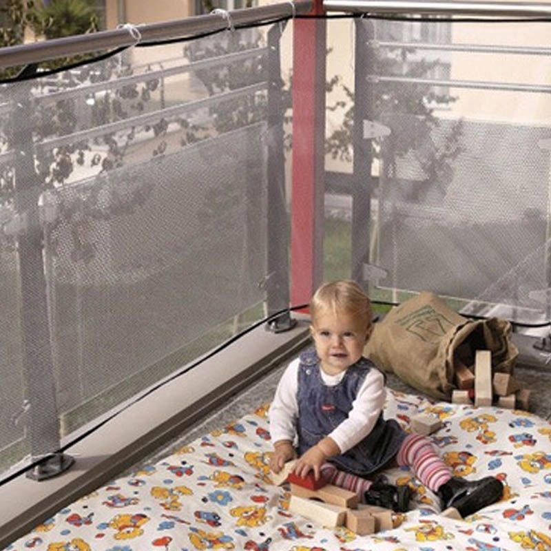 3m Thickening Safety Cope Braided Balcony Stair Safety Net For Child(Red)