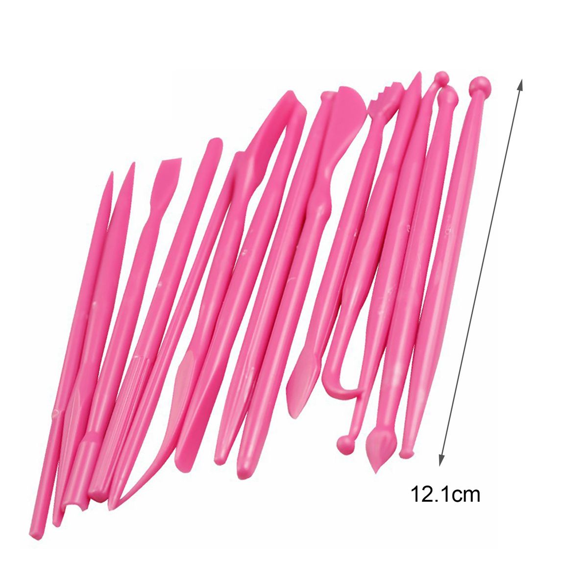 14Pcs Cake Fondant Tools Food Grade Easy To Clean-Pink