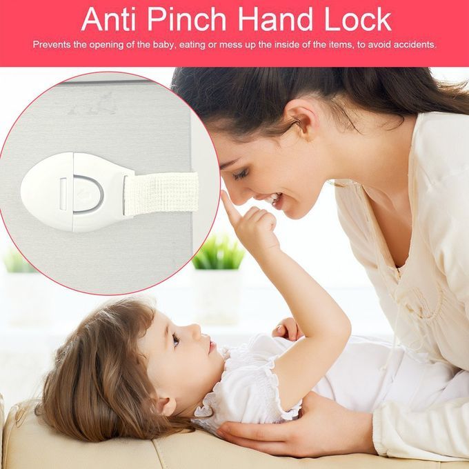 Baby Protection Product Cabinet Door Drawers Refrigerator Toilet Safety Locks-White