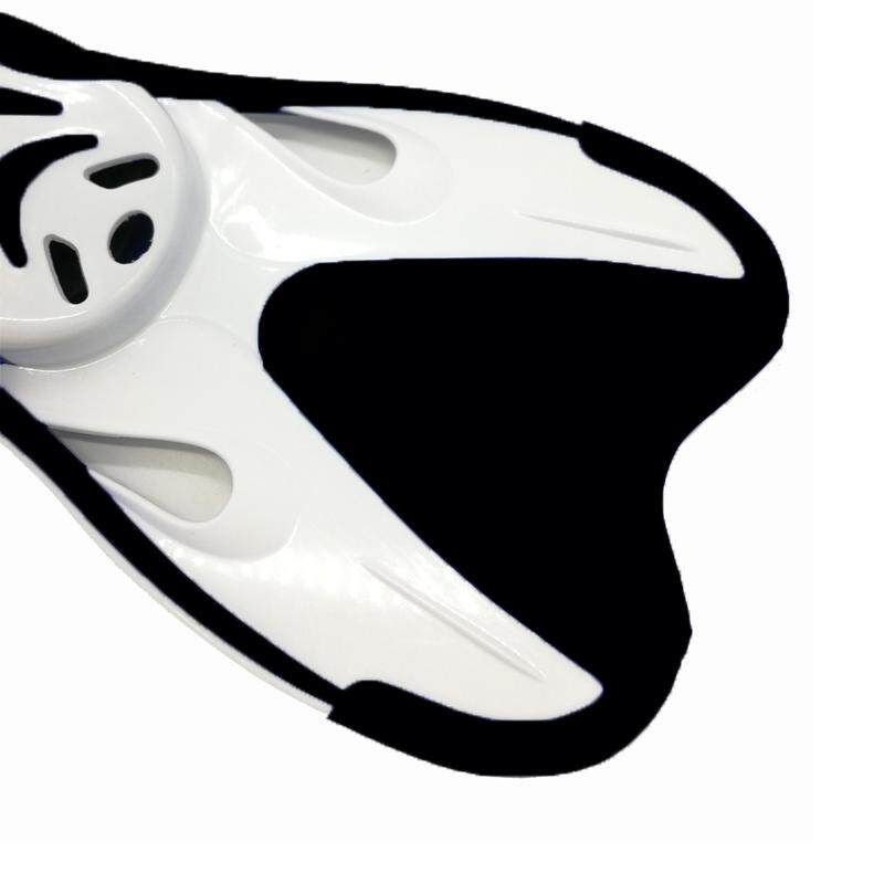 Adult Swimming Fins Snorkeling Foot Flipper Floating Training Fins Swimming Paddles Water Sports Adult Black And White S / M