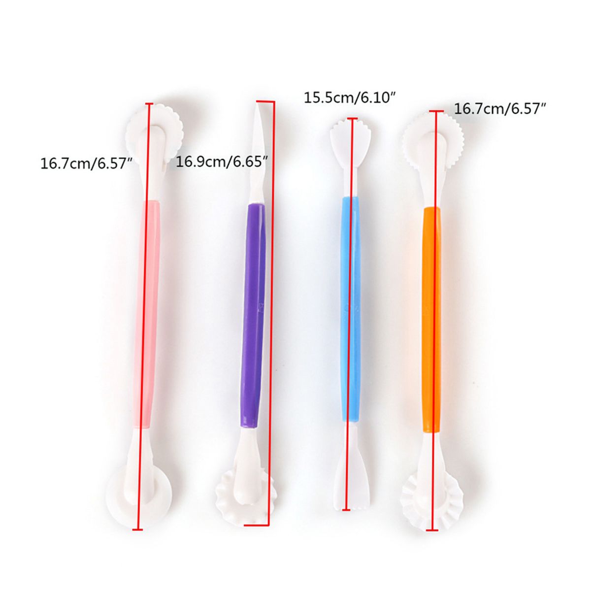 4Pcs Cake Carving Cutter Double-end Safe Plastic Adorable-