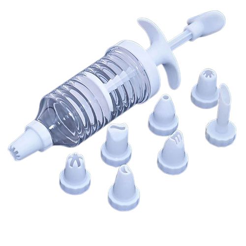 8 Pcs Nozzles Syringe Pen Cake Cream Pastry Cookie-