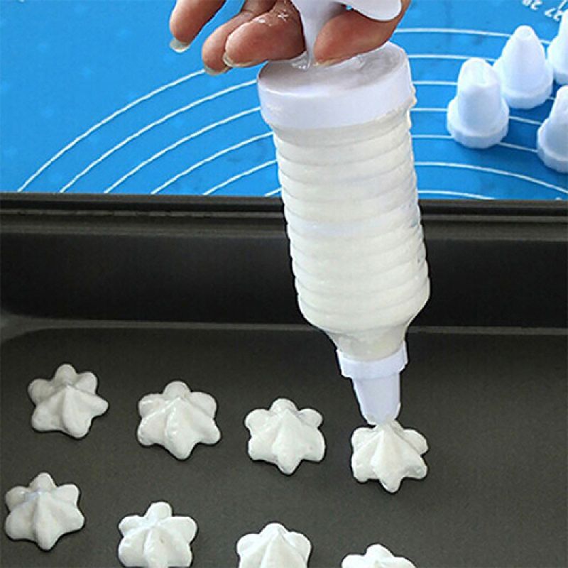 8 Pcs Nozzles Syringe Pen Cake Cream Pastry Cookie-