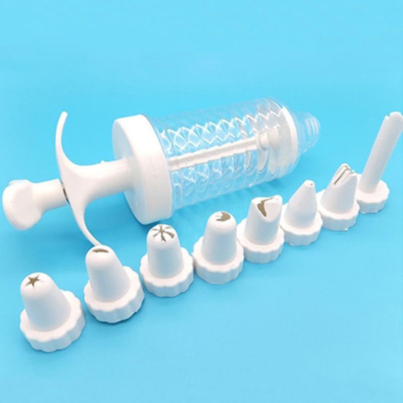 8 Pcs Nozzles Syringe Pen Cake Cream Pastry Cookie-