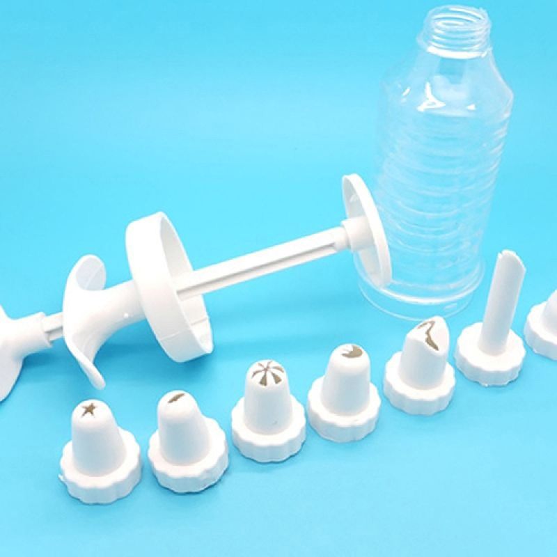 8 Pcs Nozzles Syringe Pen Cake Cream Pastry Cookie-