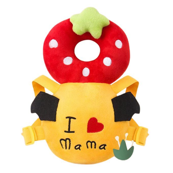 Newborn Head Back Protection Baby Pillow Toddler Strawberry Flannel