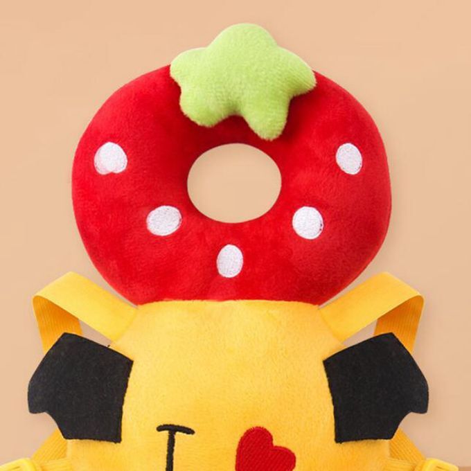 Newborn Head Back Protection Baby Pillow Toddler Strawberry Flannel