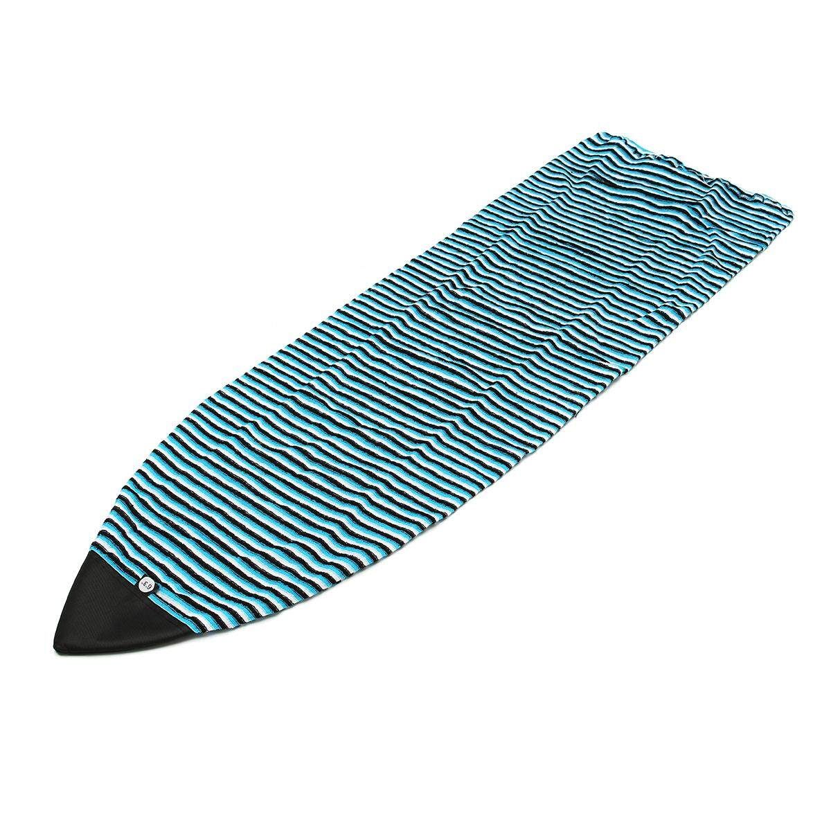 For 6'3” Surf Board Longboard Funboard Socks Cover Storage Bag Protective Case Dark Blue Black Stripe