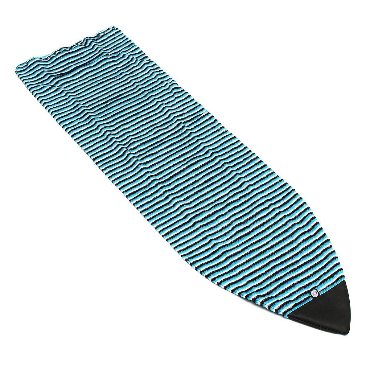 For 6'3” Surf Board Longboard Funboard Socks Cover Storage Bag Protective Case Dark Blue Black Stripe