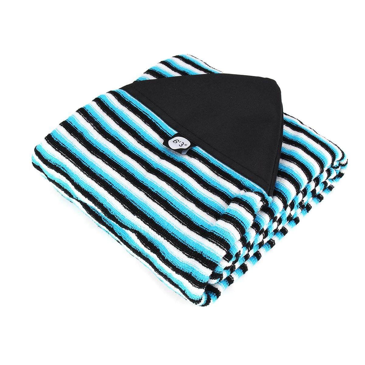 For 6'3” Surf Board Longboard Funboard Socks Cover Storage Bag Protective Case Dark Blue Black Stripe