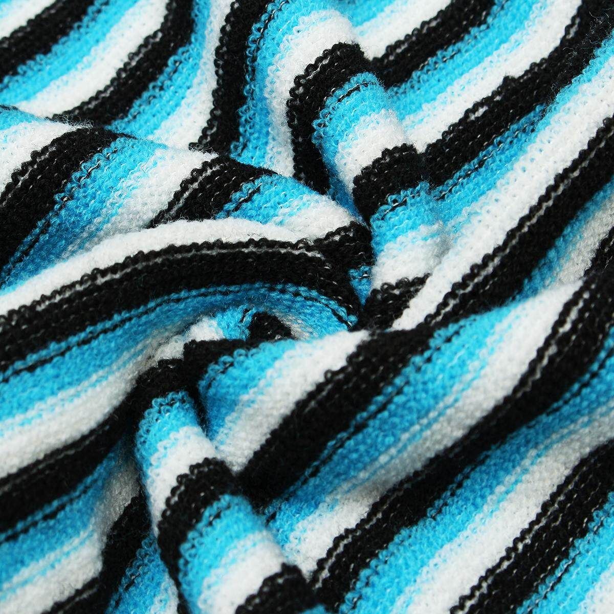 For 6'3” Surf Board Longboard Funboard Socks Cover Storage Bag Protective Case Dark Blue Black Stripe