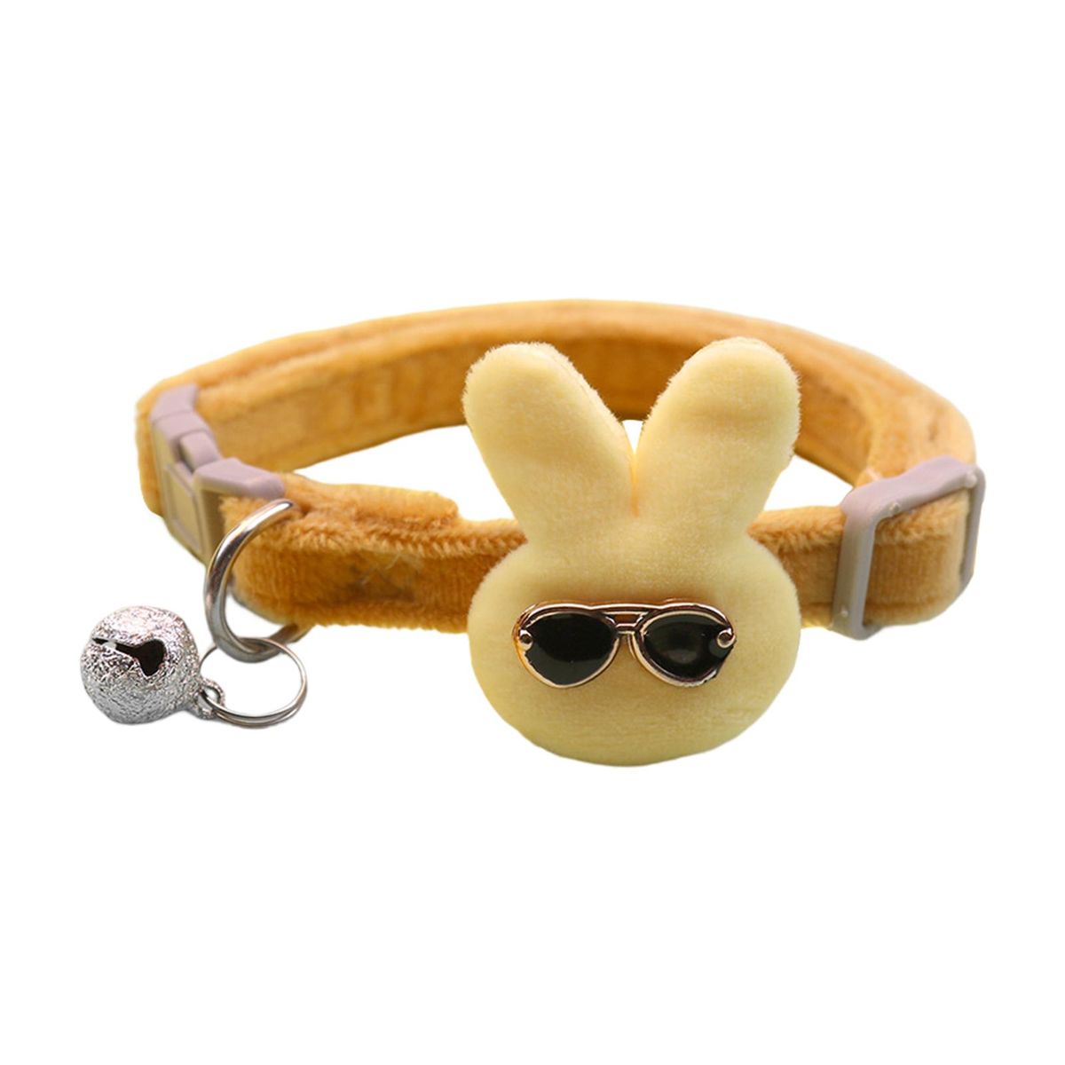 Pet Necklace Cartoon Rabbit Pet Cat Dog Collar Ornament Orange