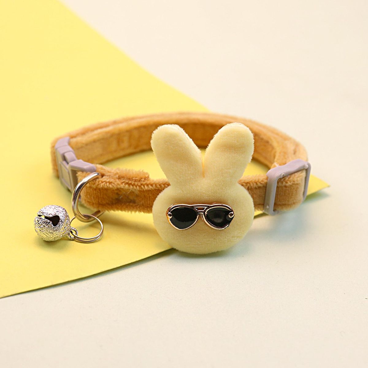 Pet Necklace Cartoon Rabbit Pet Cat Dog Collar Ornament Orange