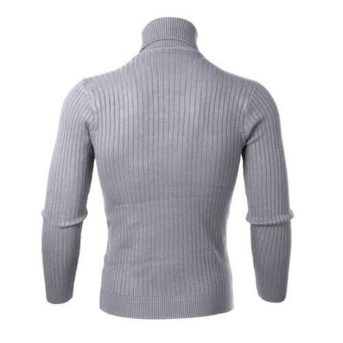Men & Women Long Sleeves Top Turtleneck - Ash