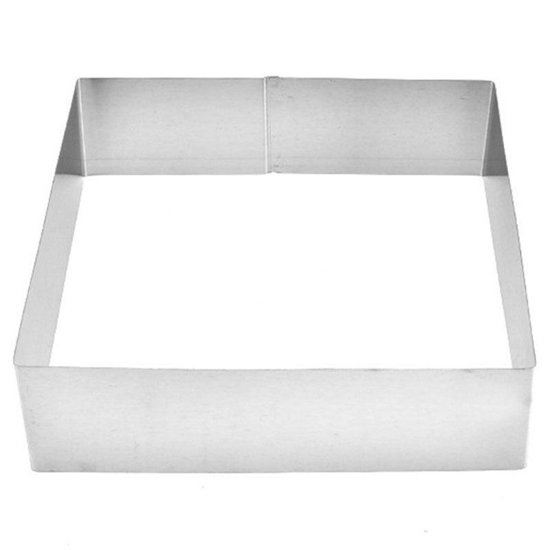 3 Pcs Set Square Stainless Steel Mousse Ring Mold Cookie