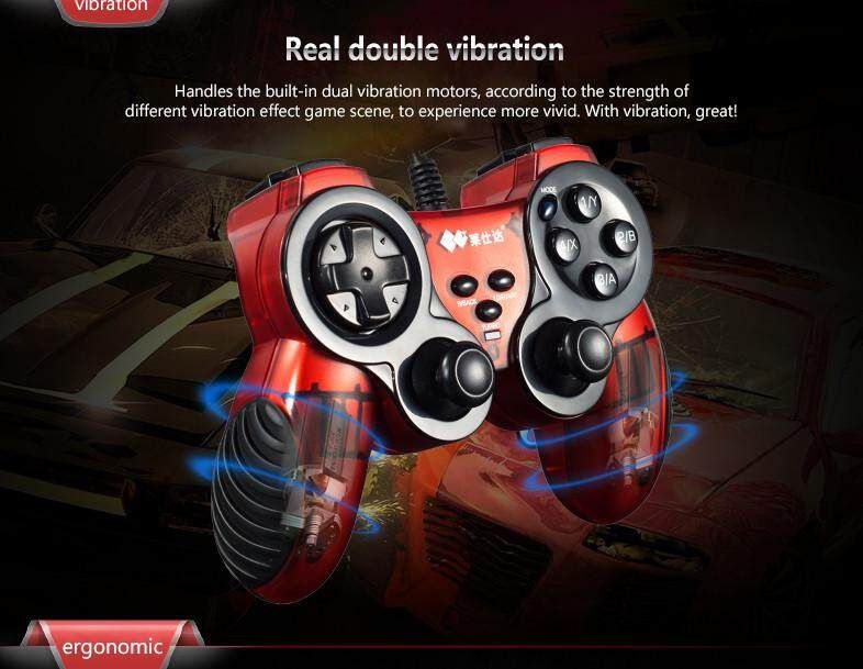PXN 2901 USB Wired Gamepad Dual Vibration Joystick Turbo Function Gaming Controller For PC Computer For Windows