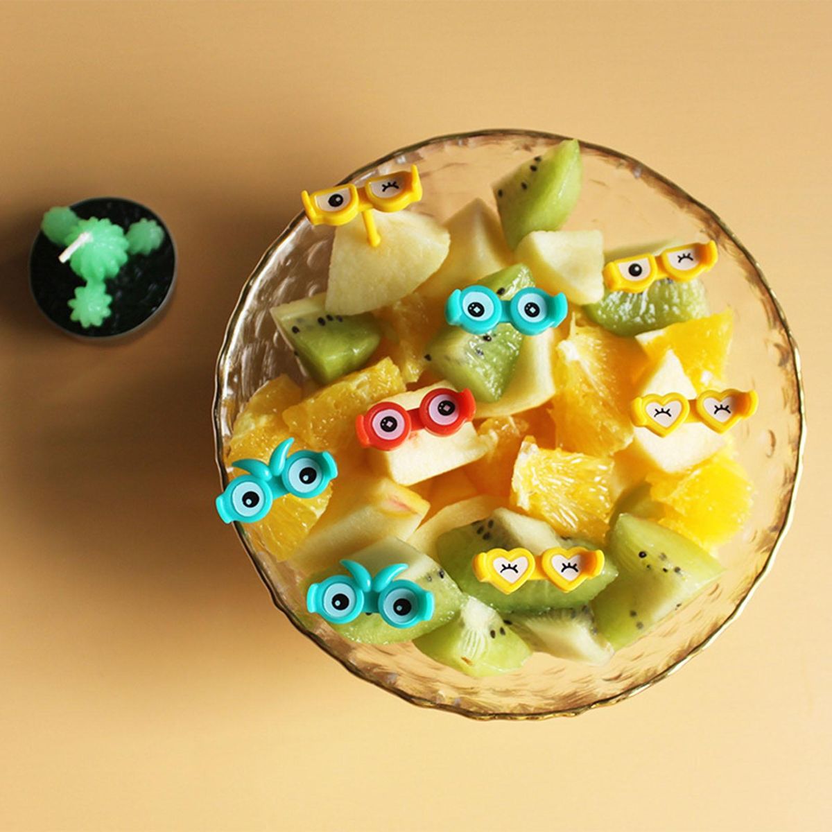 Kids Fruit Fork 6-piece Mini Dinosaur Fruit Forks Set for Fruits