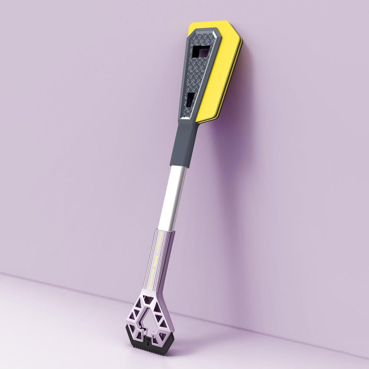 1 Set Snow Shovel Dual-use Car Snow Shovel Purple