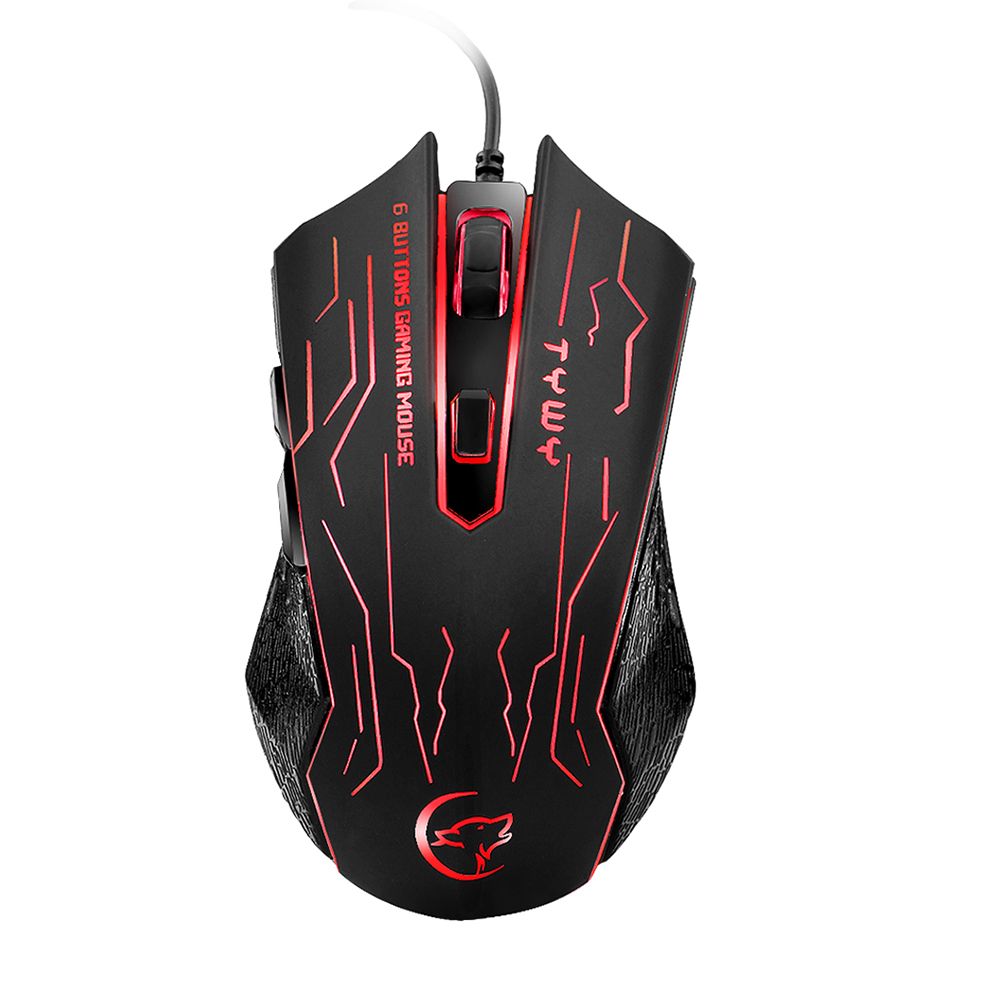 G820 Wired Gaming Mouse 7 Color Backlight 6 Button LED 3200