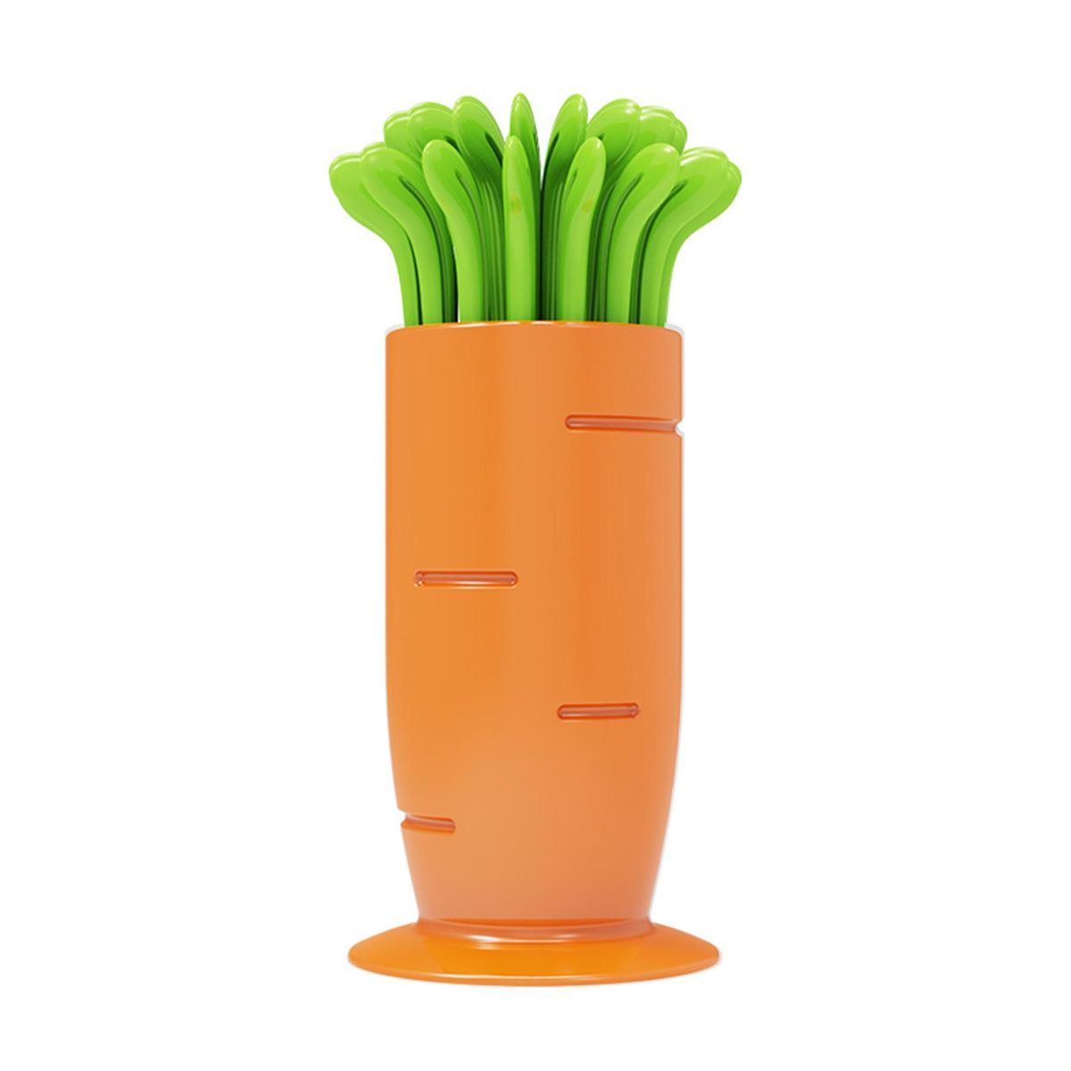 Children Fruit Forks Delights 30-piece Disposable Fruit Fork for Kids Orange