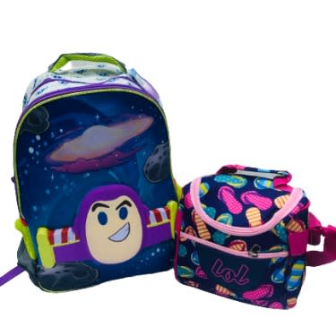 Emoji Back To School Backpack Bag With Matching Lunch Bag For Girls