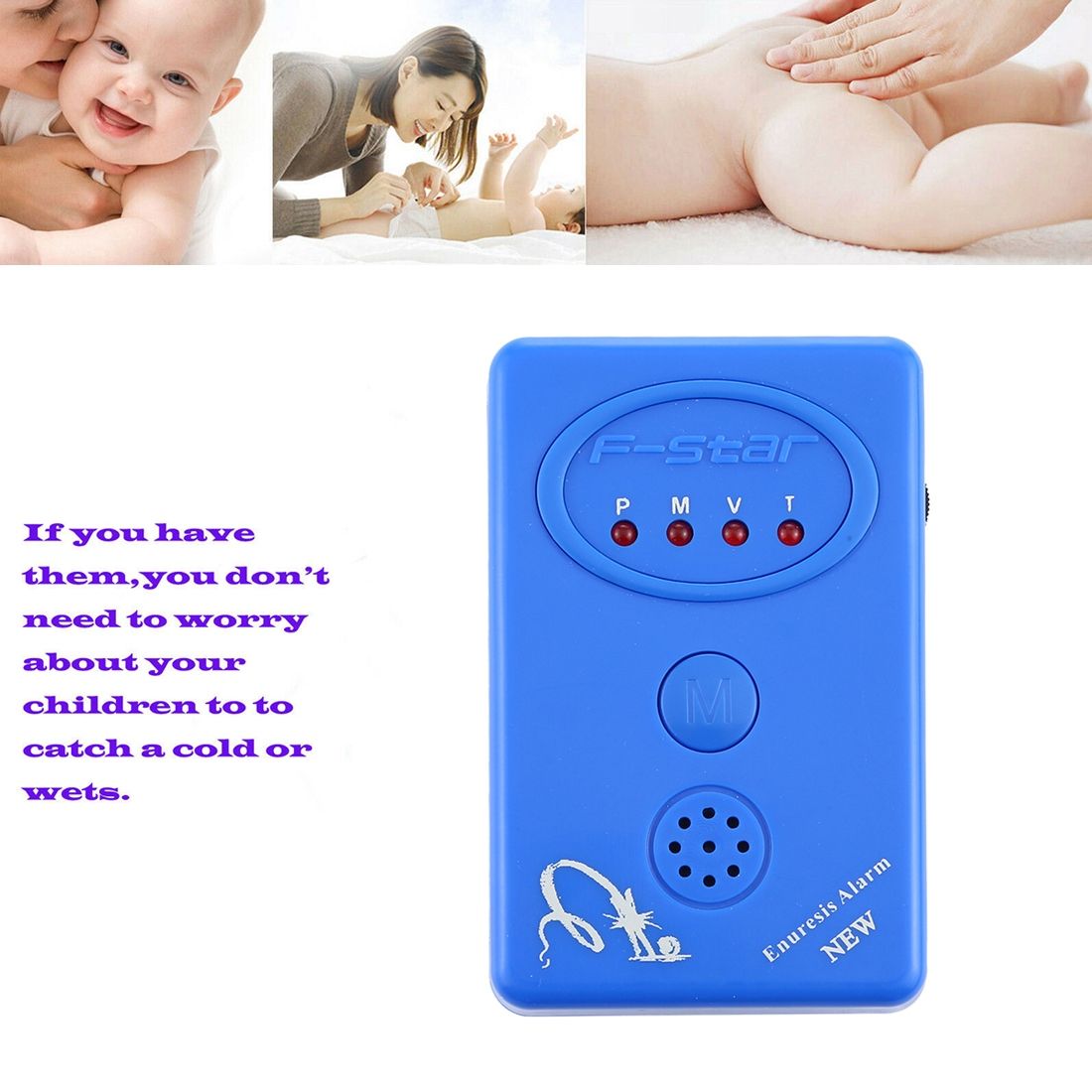 Baby Bedwetting Enuresis Urine Bedwetting Sensor Alarm
