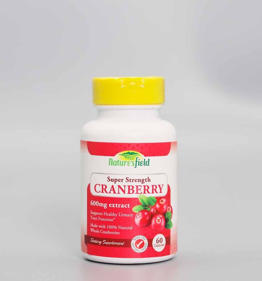Super Strength Cranberry 600mg Extract - 60 Capsules