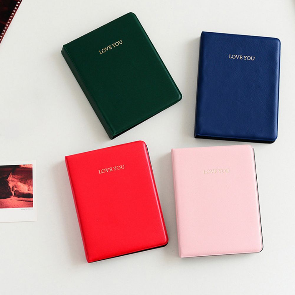 64 Pockets LOVE YOU Photo Album Picture Holder For-Red