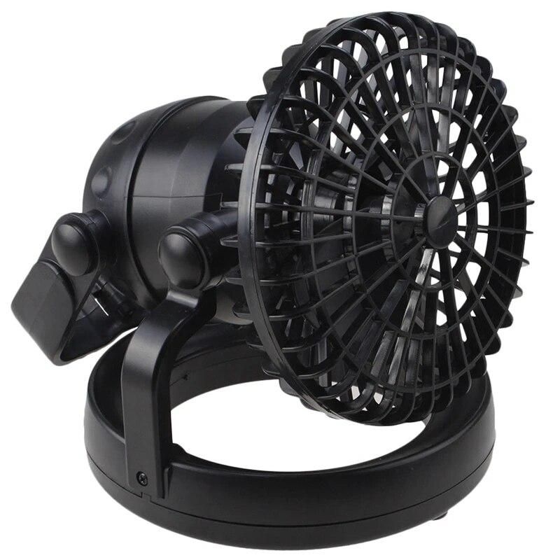 Tent Fan Light Led Camping Hiking Portable 2In1 Ceiling Lamp With Fan