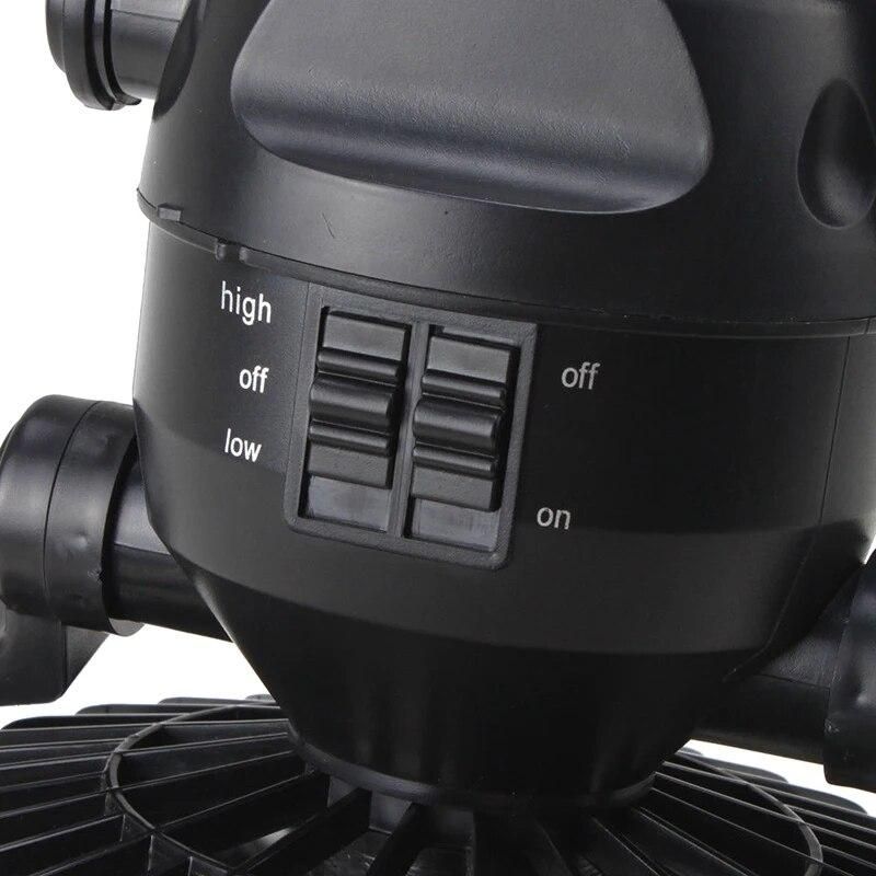 Tent Fan Light Led Camping Hiking Portable 2In1 Ceiling Lamp With Fan