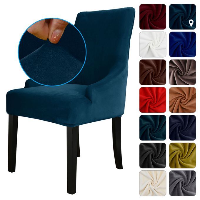 Chair Cover Velvet Chair Slipcovers Removable Washable Soft
