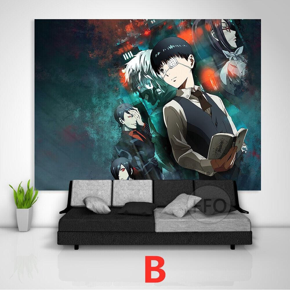 Tokyo Ghoul Wall Decor Posters Japanese Anime Tapestry