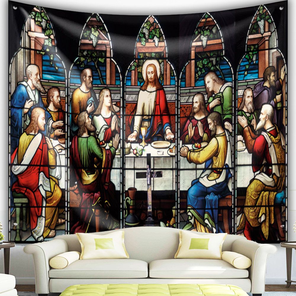 Last Supper Tapestry Christ   Easter Catholic Religion Wall