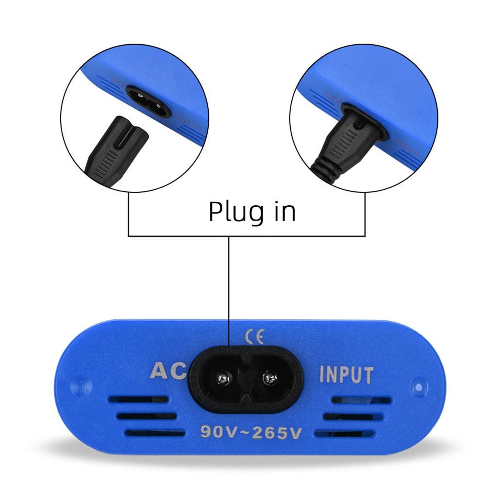 Portable Mini Tattoo Power Supply With Power Cord For Tattoo Blue