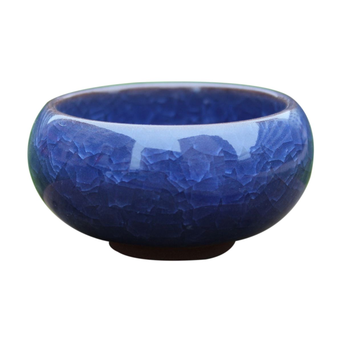 Flower Pot Delicate Practical Ceramic Compact Mini-Dark Blue
