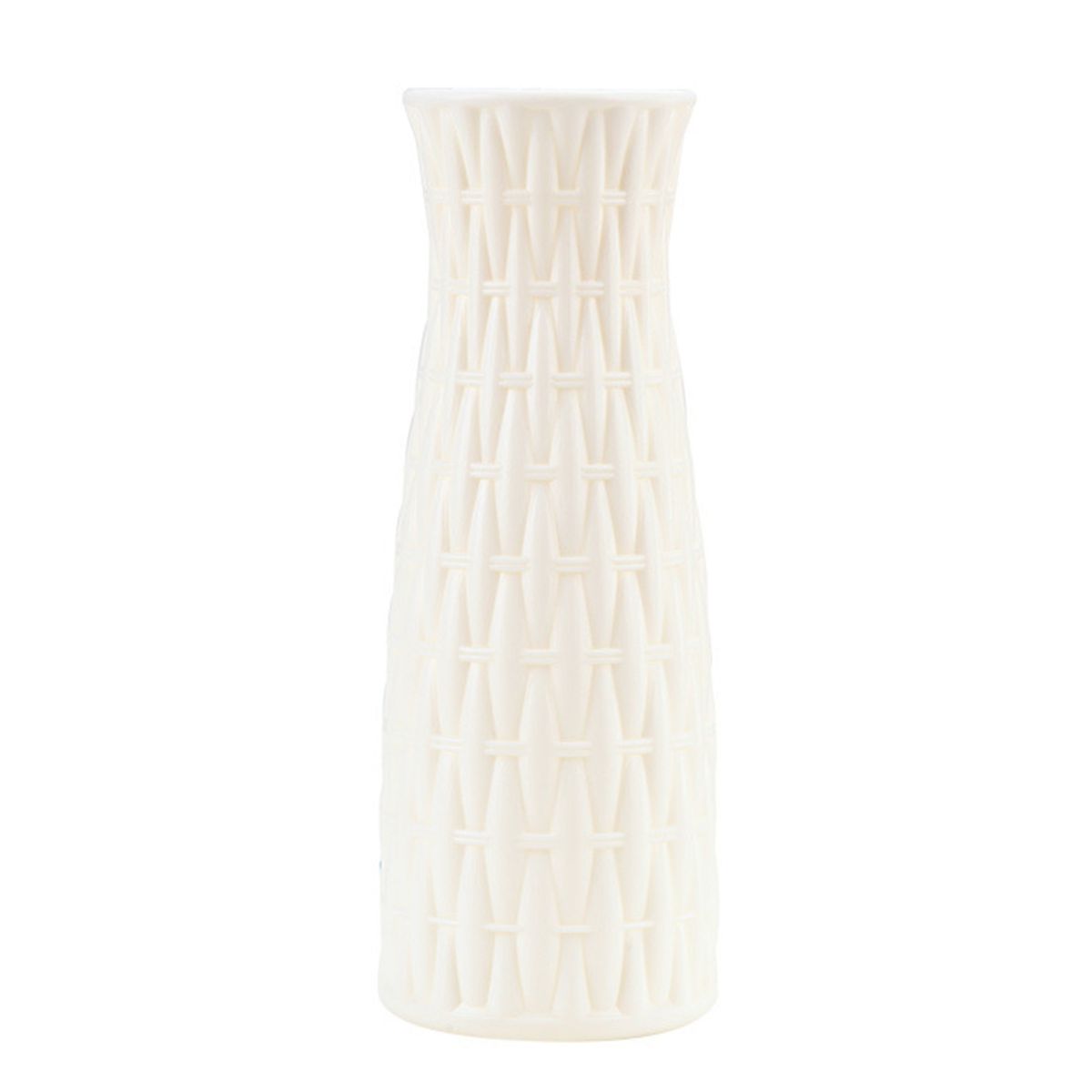 Flower Vase Unbreakable Centerpiece Lightweight-White