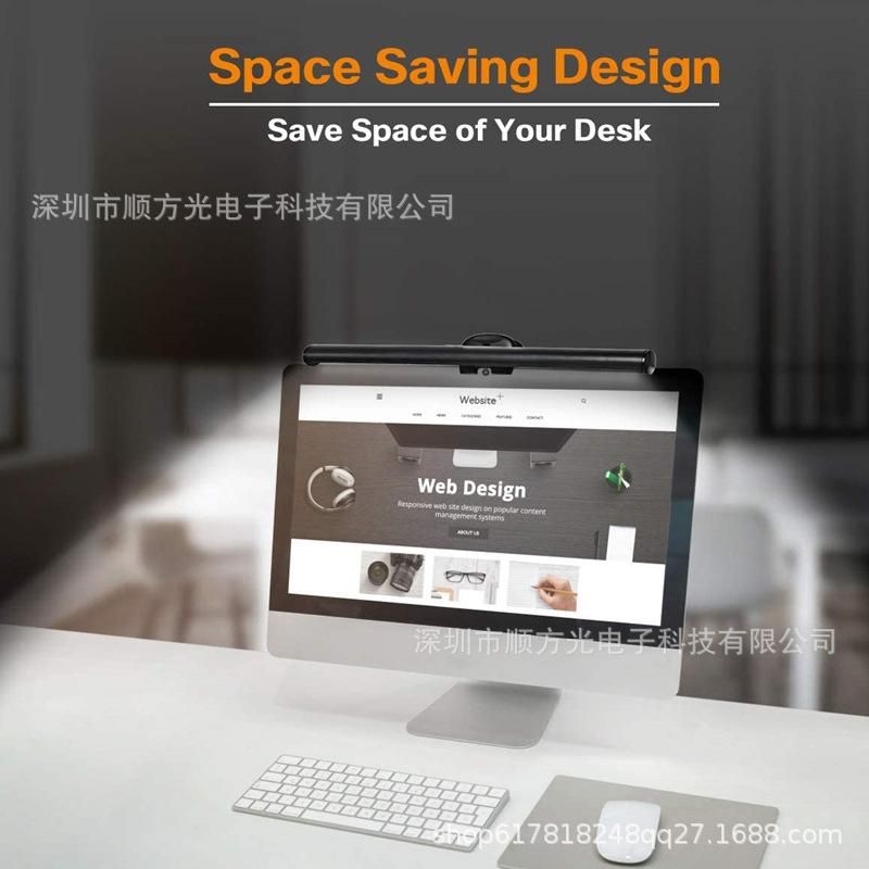 Computer hanging lamp monitor screen lamp led notebook eye protection table lamp screen hanging lamp clip lamp USB computer lamp Notebook Clip Light