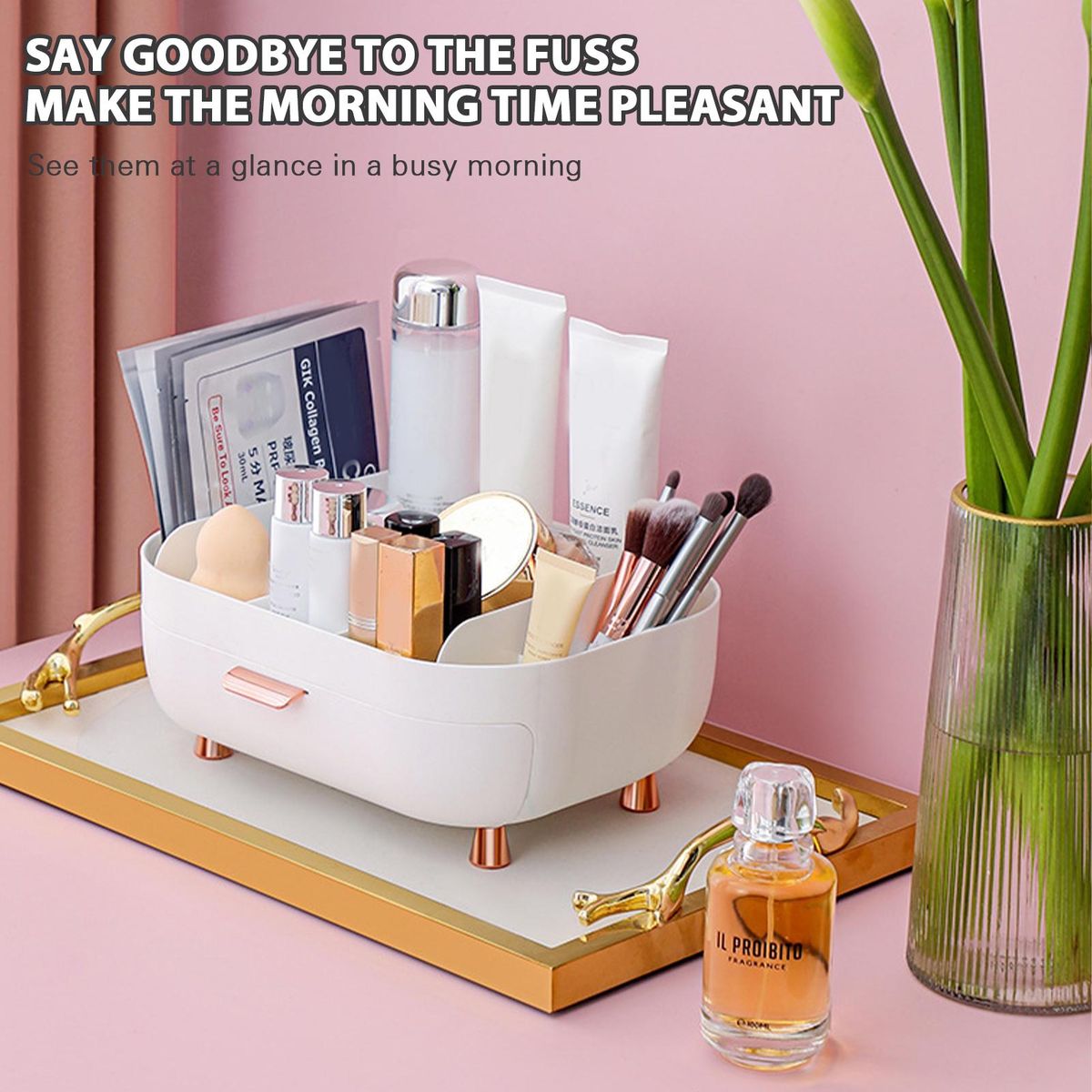 Practical Cosmetic Organiser with Multi Compartments