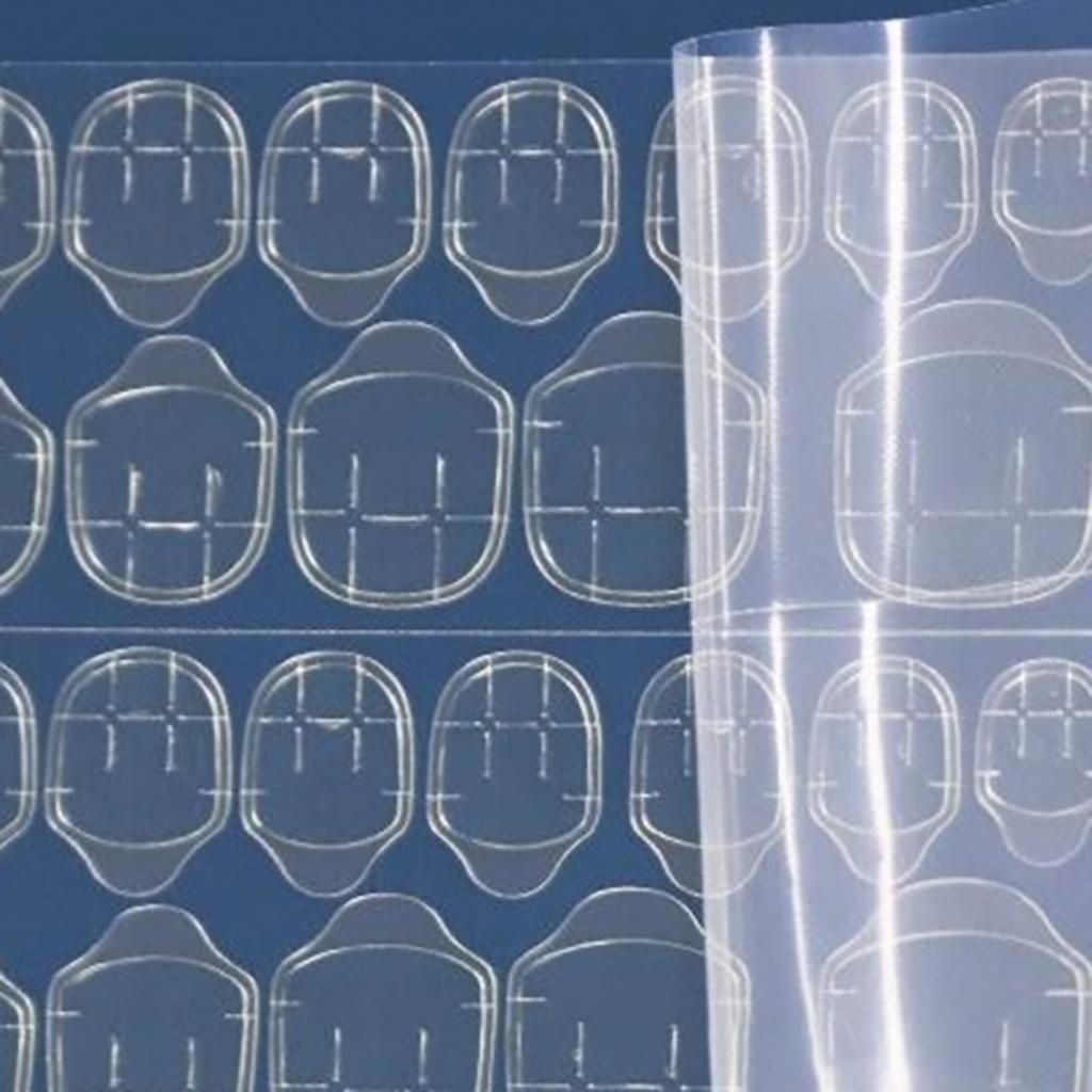12/ Double-side Adhesive Sticker Transparent Nail Glue For False 24pcs