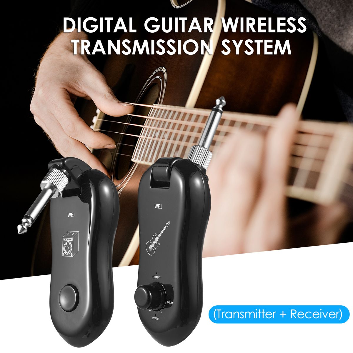 Digital Guitar Wireless System (Transmitter + Receiver)