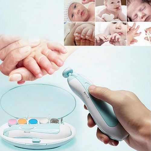 Manicure Portable Electric Baby Nail File Trimmer Cutter